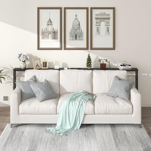 Tribesigns Table Console, Table D'appoint Vintage, 110 X 35 X 75 Cm, Console Meuble Pour Entrée, Couloir, Salon